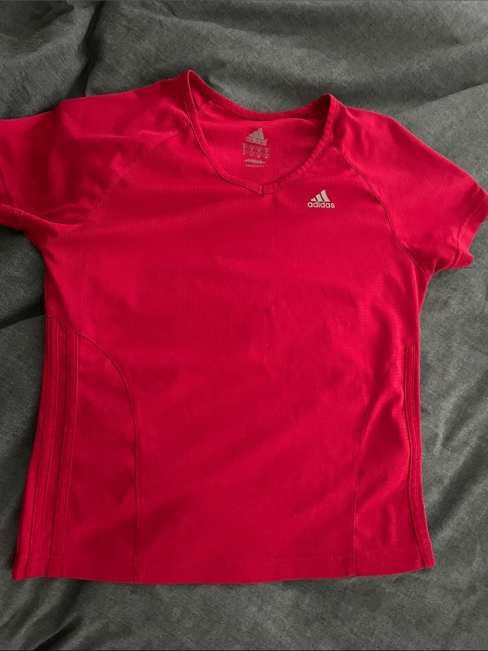 Red adidas athletic Climalite shirt
